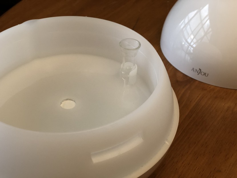 aromatherapy diffuser - the anjou&#039;s base is simple to clean and the glass oil tube easily...