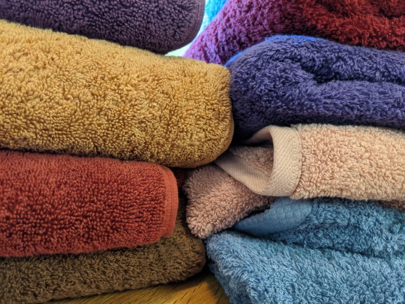 bath towel set - towels on towels on towels. we learned the ins and outs of these...