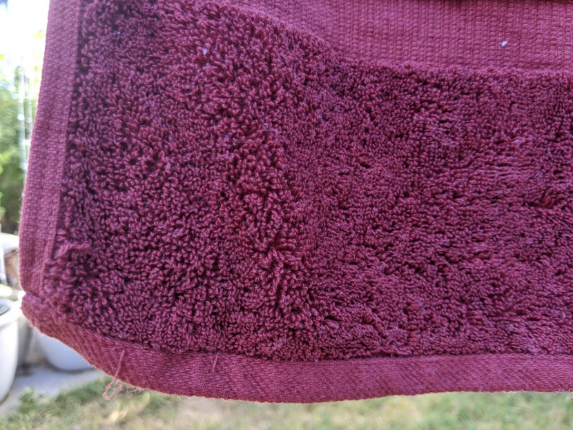 shown here is an example of unraveling and shedding. unfortunately...