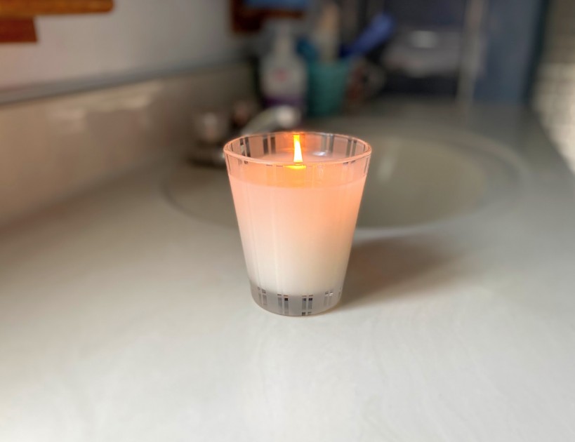 candle - this product can stand alone in a living room, bathroom, or mantle.