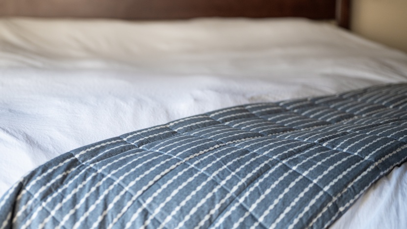 weighted blanket - the ynm is attractive and comfortable with a decent weighted feel...