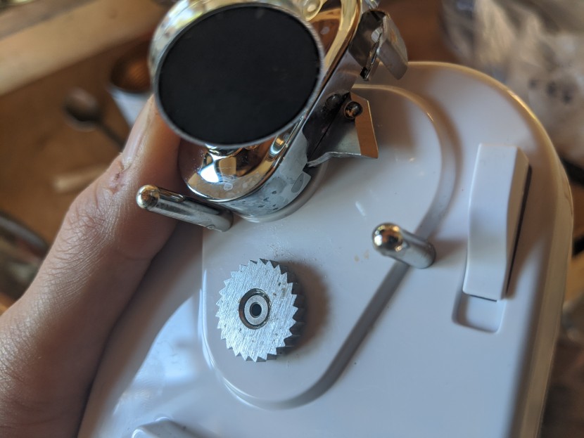 can opener - the combination of a sharp blade and electric power led to high...