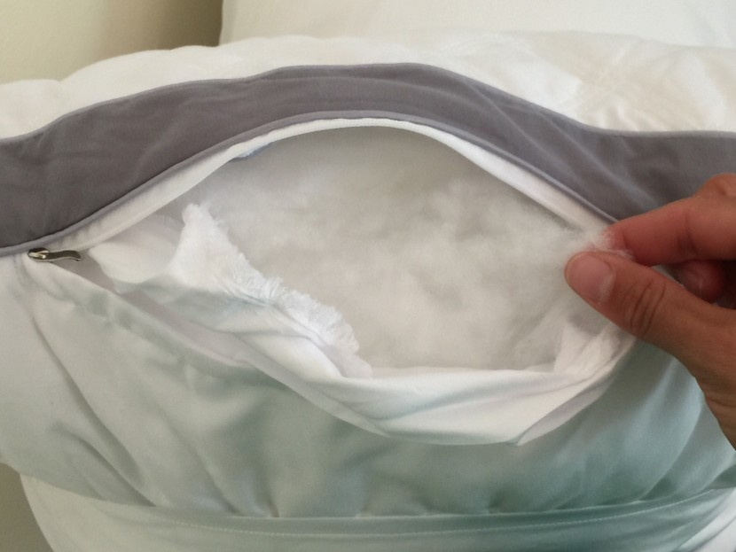 the polyester stuffing is easily accessed in the moma and it is easy...