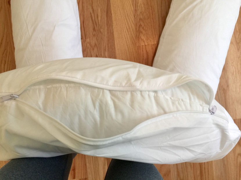 body pillow - the zipper on the moonlight slumber cover makes it very quick and...