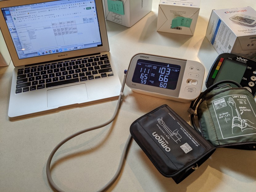 blood pressure monitor - the platinum has limited internal memory (100 for each of 2 users)...