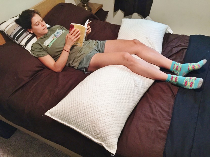 body pillow - this model isn&#039;t adjustable, but it&#039;s hassle-free and ready to go...