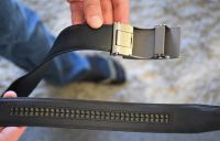 lavemi leather ratchet dress belt