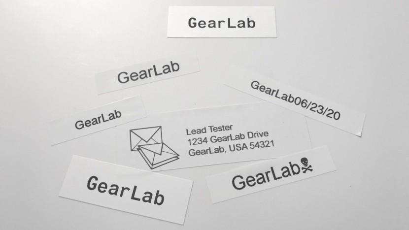 we printed piles of labels in order to inspect their quality.