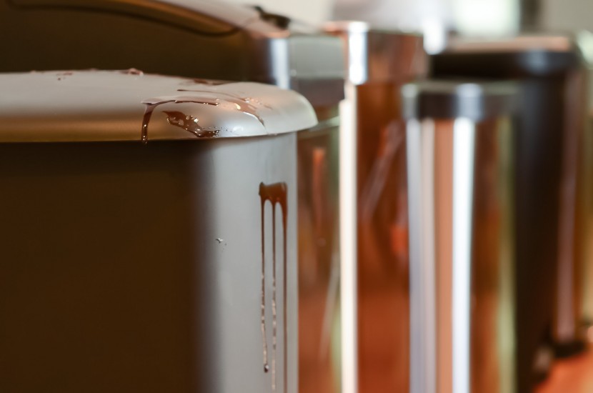 one of the many ways we tested these trash cans was by getting them...