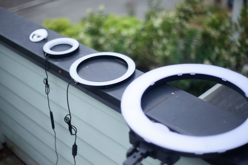 ring light - the whole range of light sizes (from the clip-ons to the 18&quot;ers)