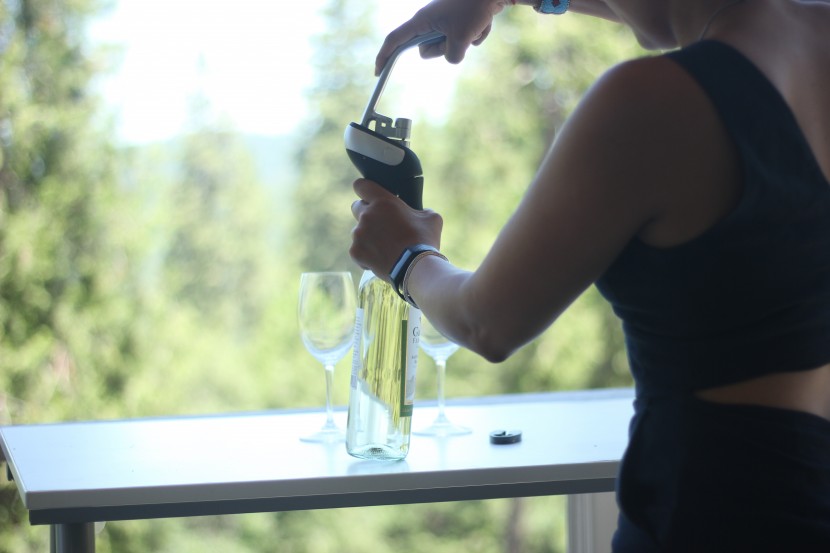 wine opener - the oxo level required a significant grip on the bottom on the...