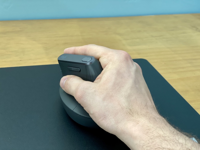the unique method of gripping a vertical ergonomic mouse can make...