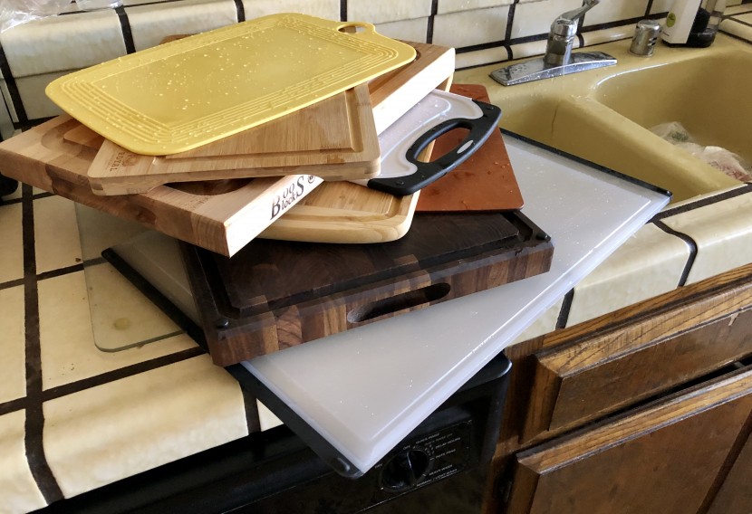 cutting board - to test bacterial growth, we used best practices and guidelines of...