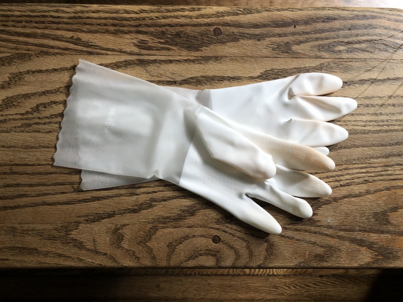 cleaning gloves - testing in progress!