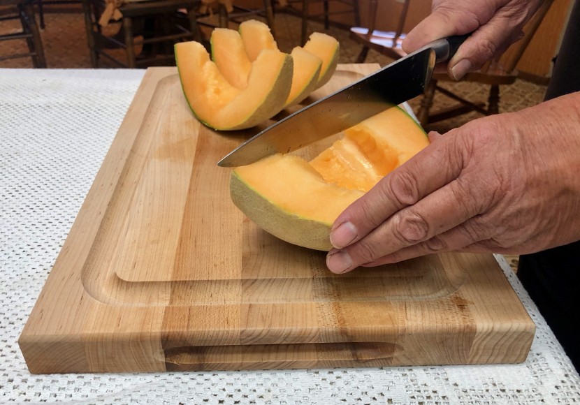 cutting board - we agressively chopped melons and big hunks of meat to best compare...