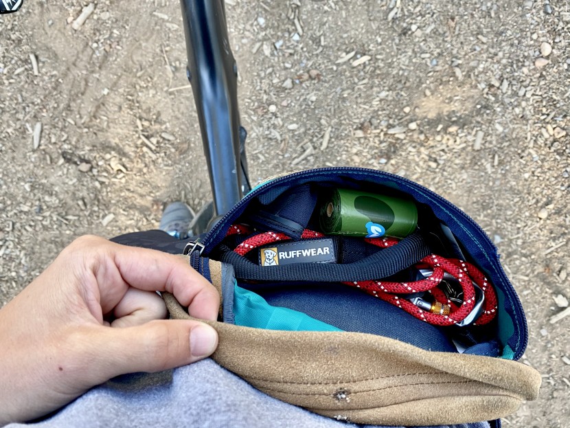 dog leash - we appreciate how small the knot-a-leash is when not in use. here it...