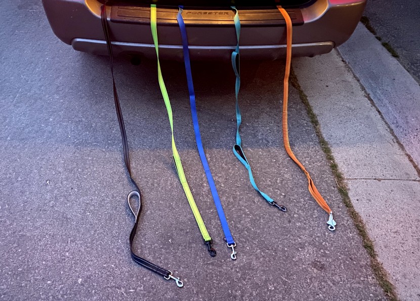 our dog leash drag test to simulate months of dragging and abuse.