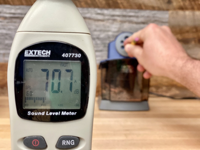 the sound level of these machines was an important aspect of our...