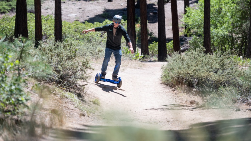 hover-1 titan - this board will go off-road but it&#039;s not real good at it.