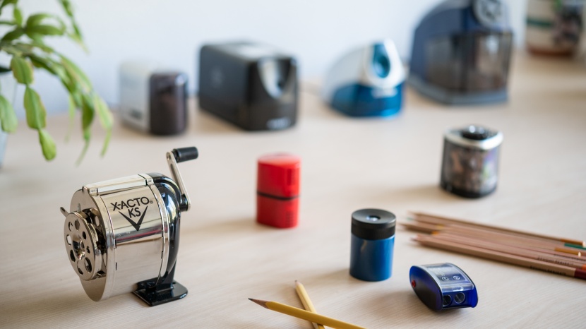 pencil sharpener - the ol&#039; standby ranger will accept any shaped pencil up to 11 mm in...