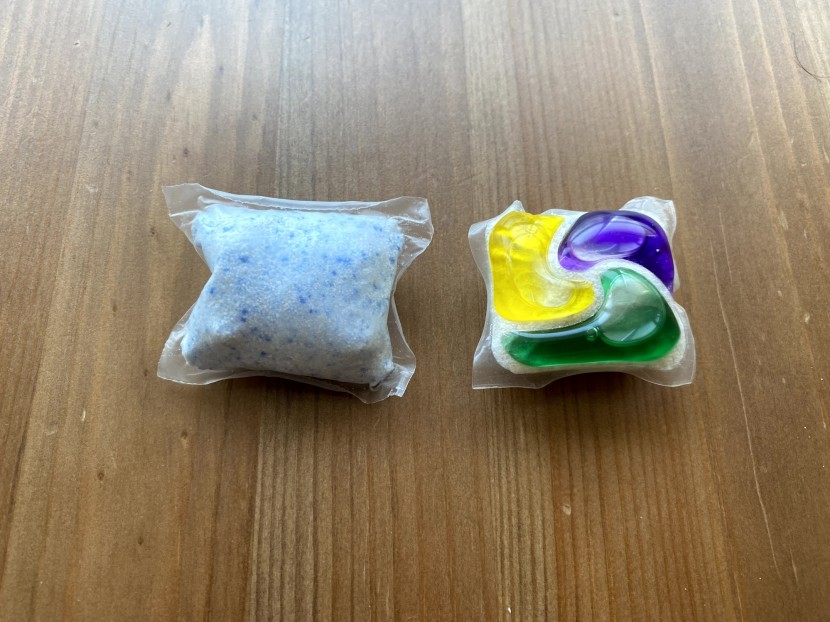 dishwasher pod - there are plenty of effective all-powder pods like the one on the...