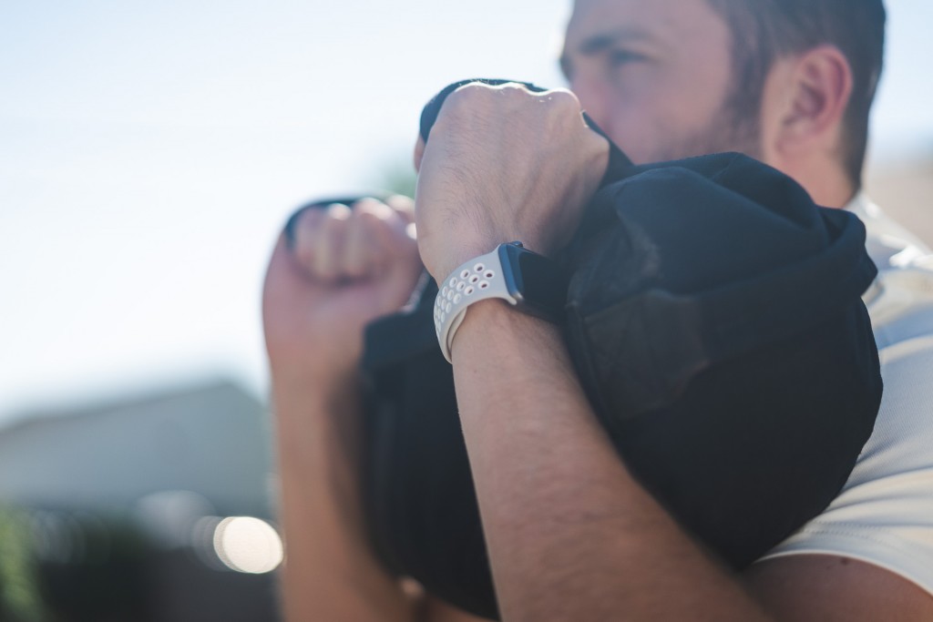 iwatch band - testing during a workout.