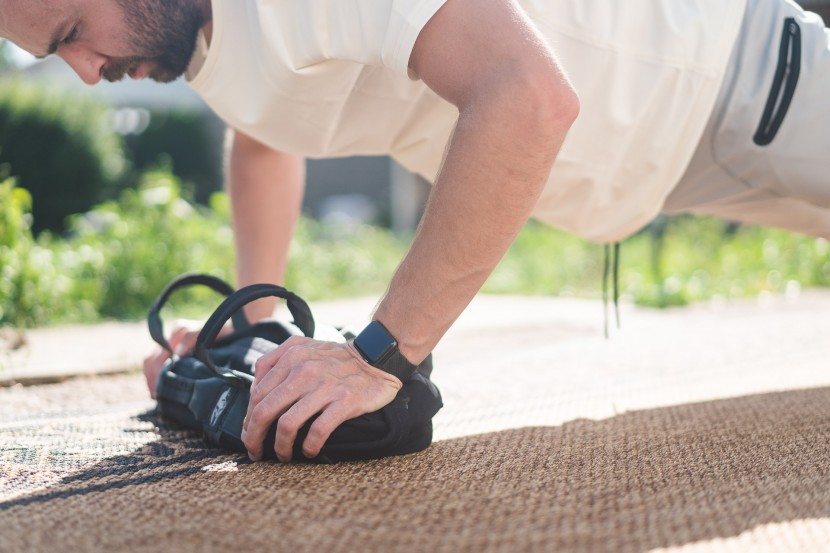 iwatch band - testing during a workout.
