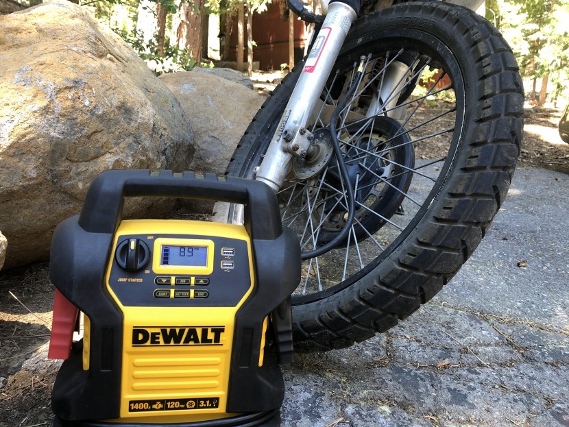 jump starter - having a built-in air compressor is very handy if you have lots of...
