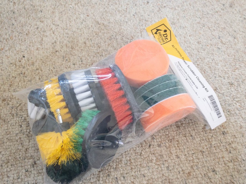 drill brush - this 15 piece set does a variety of tasks in an effective fashion.