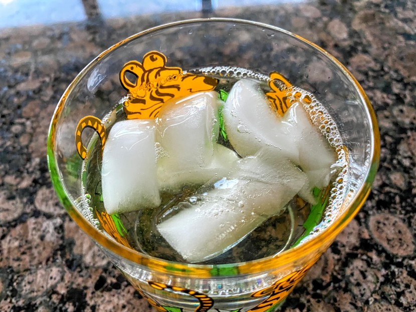 dishwasher pod - sometimes residue is visible on glassware, other times, there are...