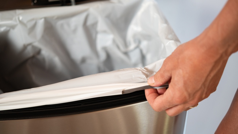 no one wants to fish a trash bag out of the bottom of the can every...