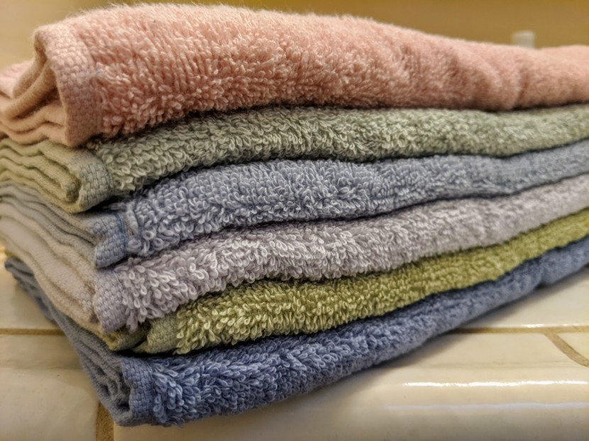 hand towel - we&#039;ve been through stacks and stacks of towels.