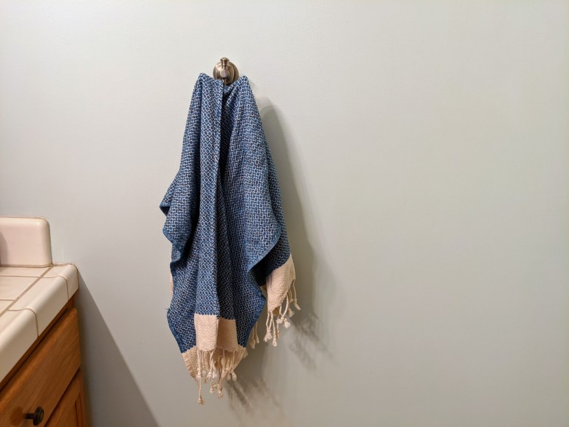 hand towel - the lovely smyrna towels brightened up our bathroom decor.