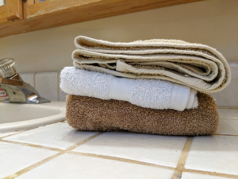 hand towel - the three towels shown above all did well in our absorbency tests...