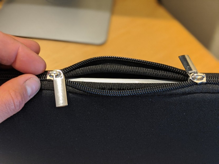 laptop sleeve - the ccpk was not our favorite case, in part due to these zippers.
