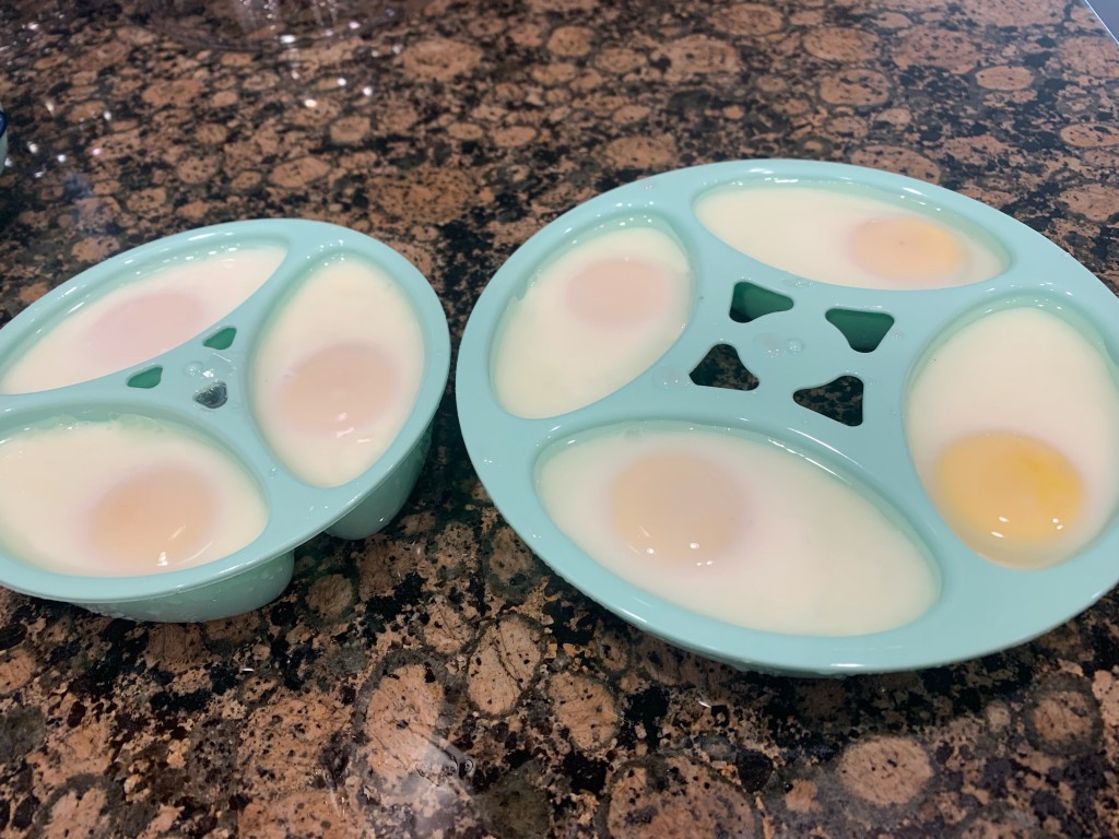 Microwave Egg Maker Microwave Egg Boiler Poacher 2 Eggs Capacity Round Egg  Poacher Cups Poached Egg