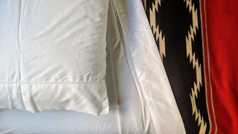 microfiber sheets - no microfiber sheet will feel as crisp as a set of natural fiber...