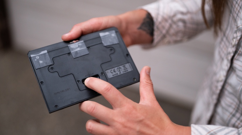 outdoor solar lights - if the switch is located on the back of a motion sensor spotlight...