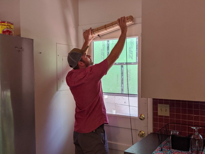 window shades - installing the aleko bamboo shades doesn't require any tools, as the...