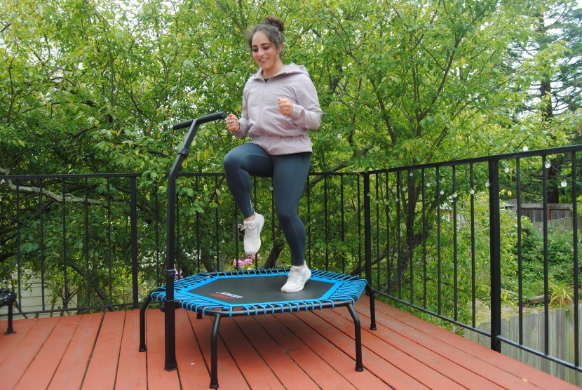 exercise trampoline - stability is one of the best features for this trampoline; it can be...