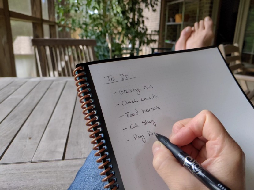 smart pen - the ios version of the rocketbook app lets you creat to-do lists...