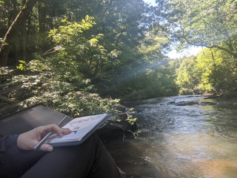 digital pens make it easier than ever to have an outdoor office for...