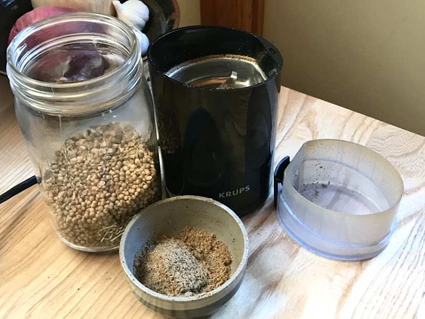 spice grinder - the krups f203 ground cardamom and cumin to an impressive consistency.