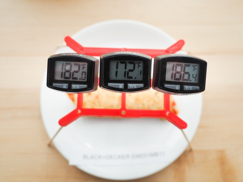 black+decker em031mb11 - there was just a bit of a cool spot in the center but all three...