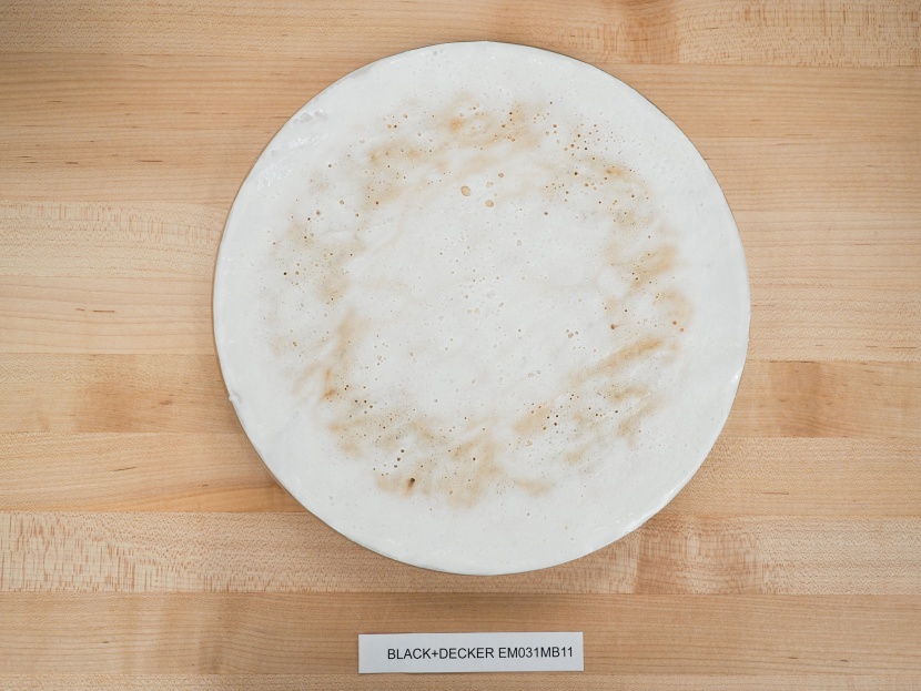 there was a clear ring of marshmallow that got more heat than the...