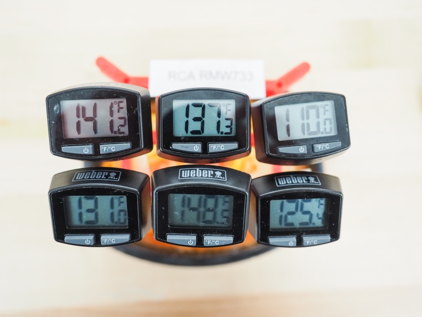 rca rmw733 - the rca created some clear thermal gradients in the frozen lasagna.