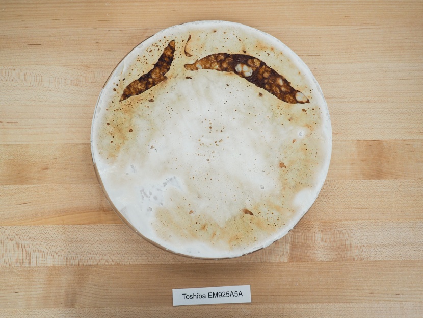 the toshiba em925a5a, heat map after heating, showing some very...