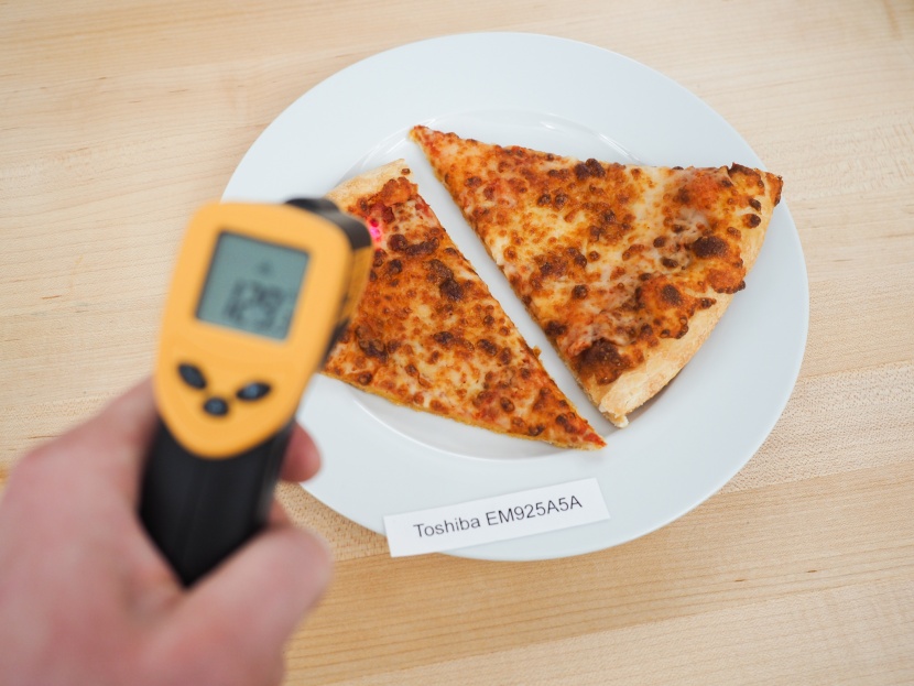 toshiba em925a5a - there were some very distinct temperature differences across the two...