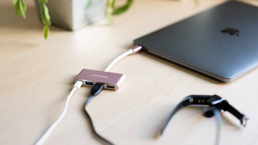 usb hub - if you only need some usb-a ports, this lention 4-in-1 blends...