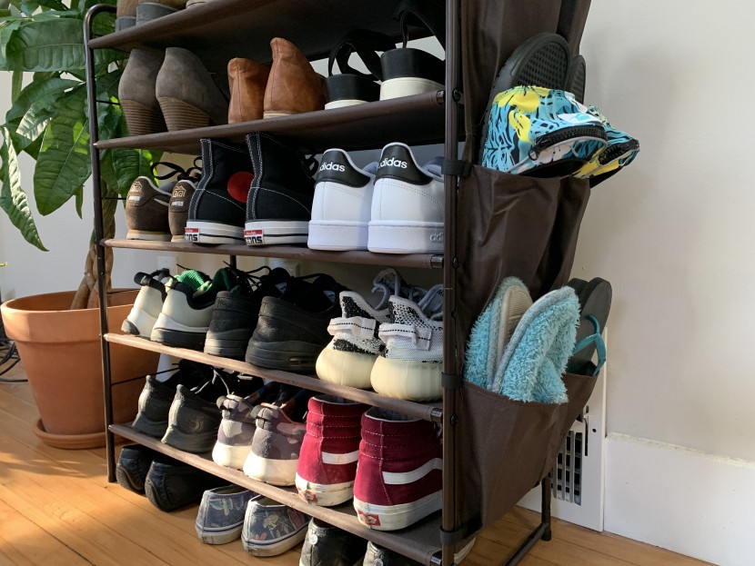 shoe organizer - with its mix of shelves and removable side pockets, the simple...